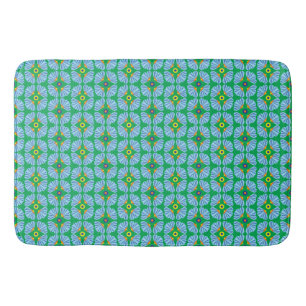 Umbrella Flowers Bath Mat