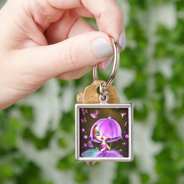 Umbrella Hair Doll Keychain (Hand)