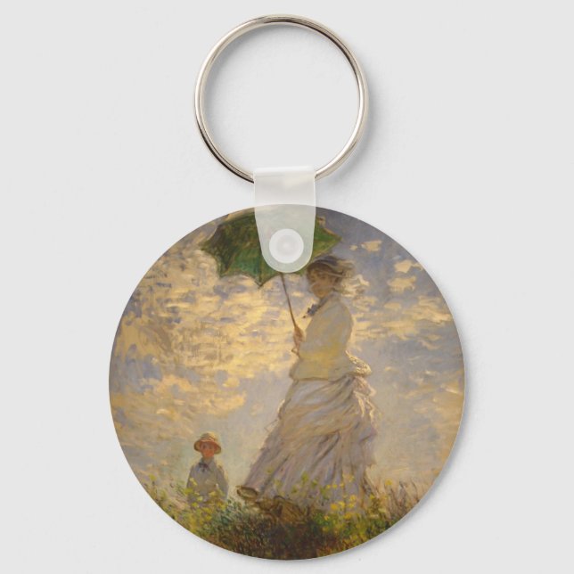 Umbrella Monet Painting Keychain (Front)