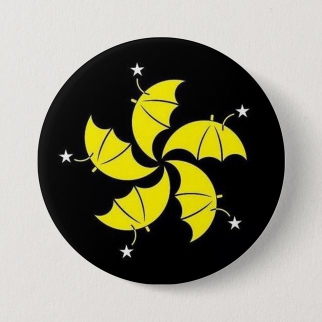 Umbrella revolution 3 inch round button (Front)