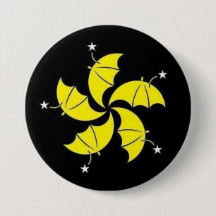 Umbrella revolution 3 inch round button