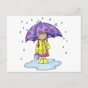 Umbrella Sweetie Postcard
