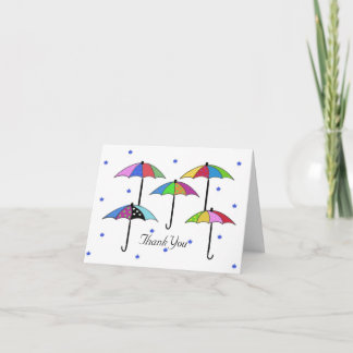 Umbrella Thank You Card