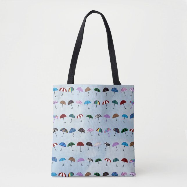 Umbrellas Allover Tote Bag (Front)