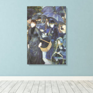 Umbrellas by Pierre Renoir, Vintage Impressionism Canvas Print