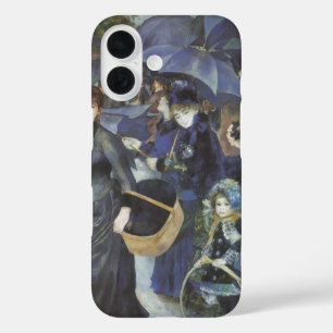 Umbrellas by Pierre Renoir, Vintage Impressionism iPhone 16 Case