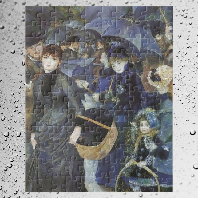 Umbrellas by Pierre Renoir, Vintage Impressionism Jigsaw Puzzle (Creator Uploaded)