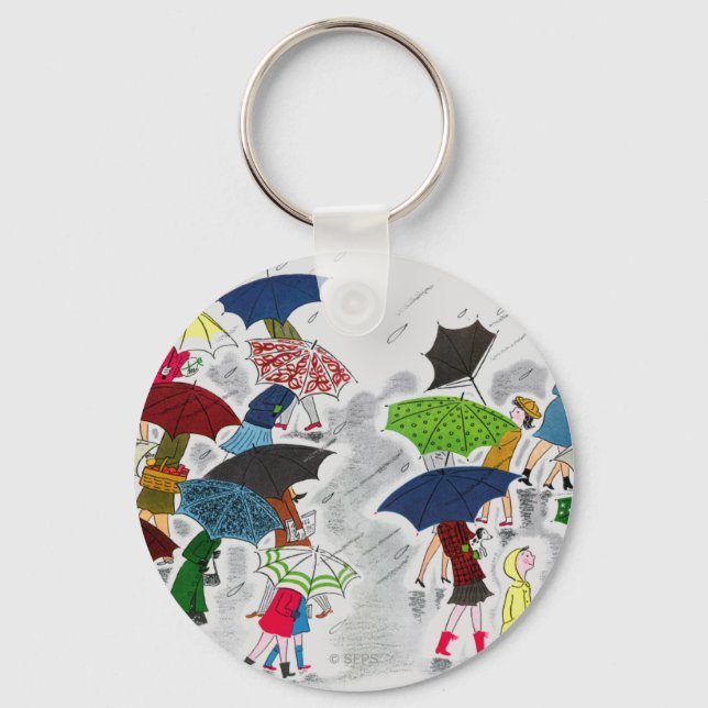 Umbrellas Keychain (Front)