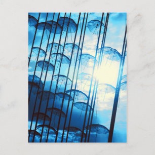 umbrellas postcard