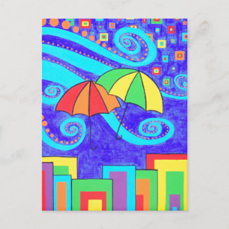 Umbrellas Postcard