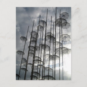 umbrellas postcard