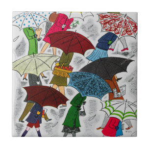 Umbrellas Tile