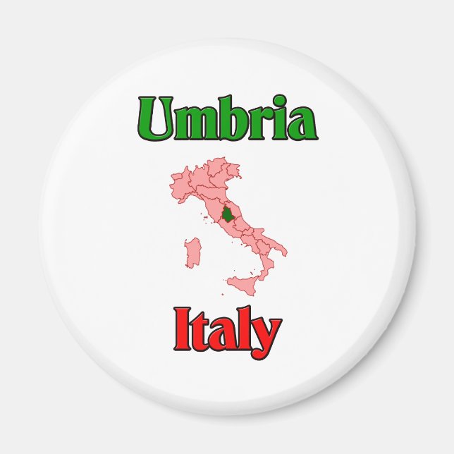 Umbria Italy Magnet (Front)