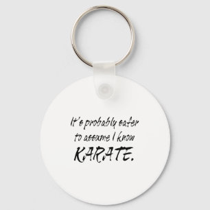 Ume I Know Karate T Shirt Keychain