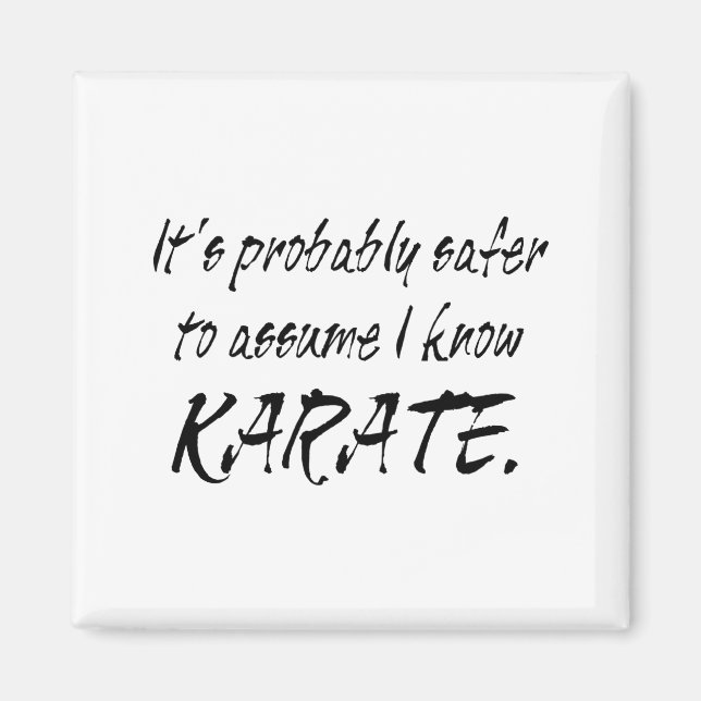 Ume I Know Karate T Shirt  Magnet (Front)