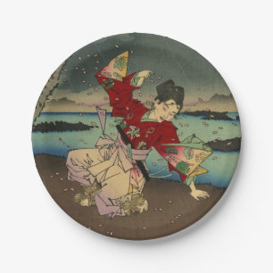 Umewaka at the Sumida River (2:3) Paper Plate