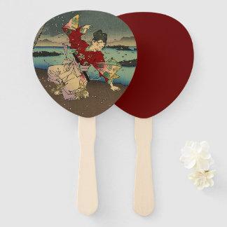 Umewaka at the Sumida River Hand Fan