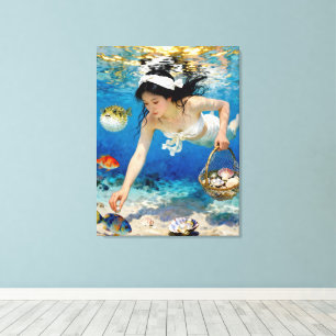 "Umi Blossom" – An Ocean Portrait Canvas Print