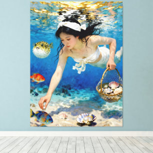 "Umi Blossom" – An Ocean Portrait Canvas Print