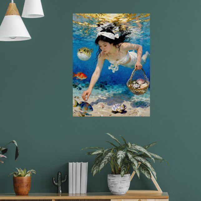"Umi Blossom" – An Ocean Portrait             Poster (Living Room 1)