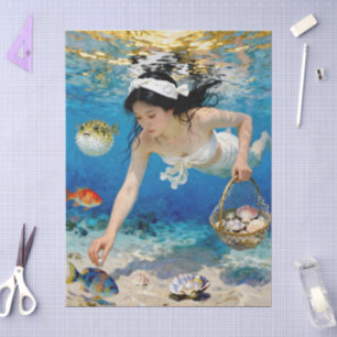 "Umi Blossom" – An Ocean Portrait Tissue Paper