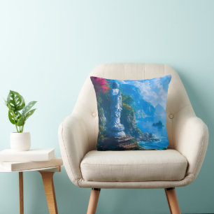 Umi no Hotoke The Buddha of the Sea Throw Pillow