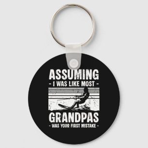Uming I Was Like Most Grandpas Water Skiing _2 Keychain