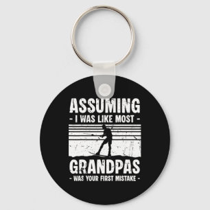 Uming I Was Like Most Grandpas Water Skiing _3 Keychain