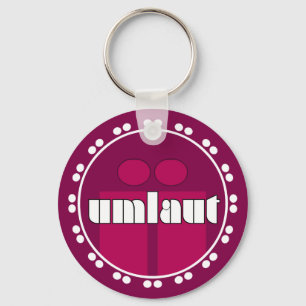 Umlaut Rondell Key Chains - Raspberry