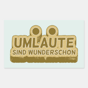 Umlaute sind wunderschön Geman Language UMLAUT Sticker
