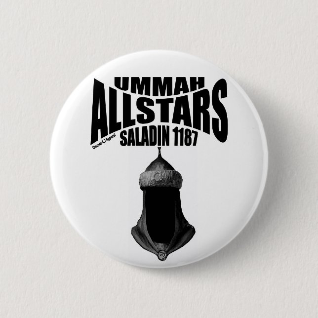 Ummah Allstars Saladin 2 Inch Round Button (Front)