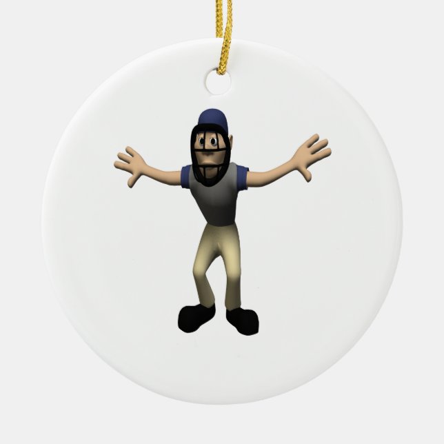 Umpire Ceramic Ornament (Front)