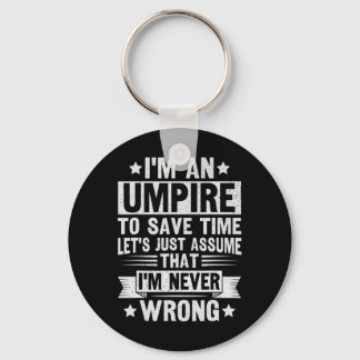 Umpire Funny Sketll Design For An Umpire  Keychain