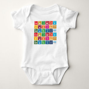 UN 17 Sustainable Development Goals Baby suit Bodysuit