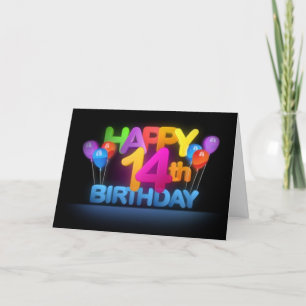 UN ADOLESCENT SPÉCIAL SUR LA CARTE D'ANNIVERSAIRE 