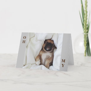 UN ADOLESCENT SPÉCIAL SUR LA CARTE D'ANNIVERSAIRE 