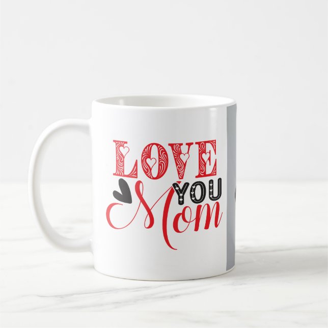 Un adorable amour, maman tasse de café (Gauche)