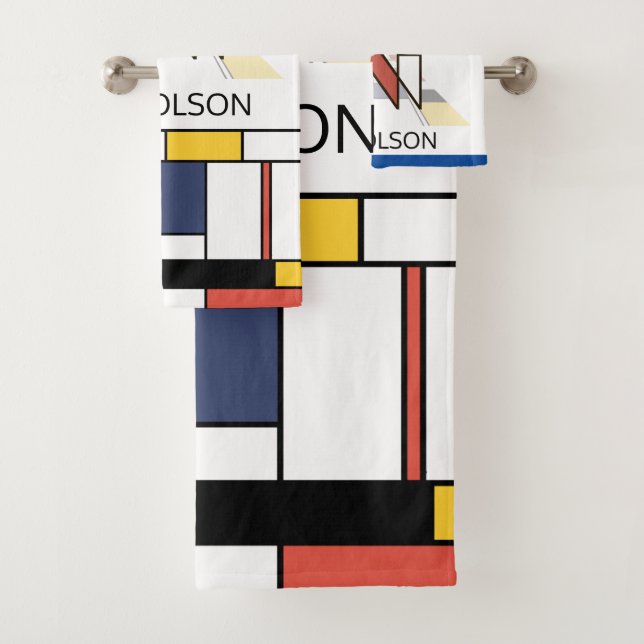 Un agréable néoplasticisme Art Monogramme. Lettre  (En situation)