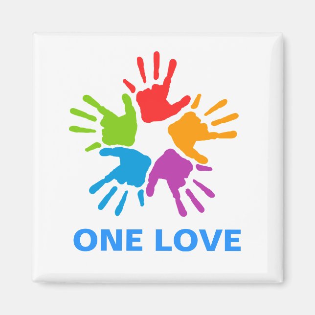 Un aimant Rainbow Hands Magnet (Devant)