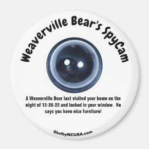Un aimant SpyCam de Wearvillle Bear