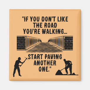 Un aimant "Une nouvelle route"