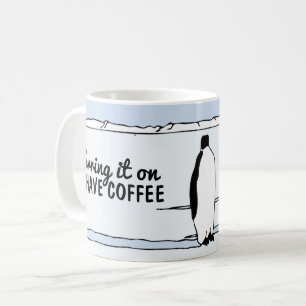 Un Amour de pingouin l'apporte sur la Mug de café