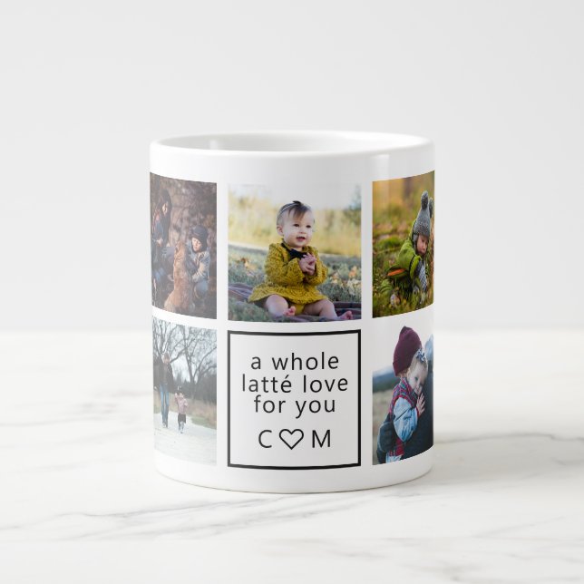 Un amour latte pour vous Photo Mug personnalisé (Devant)