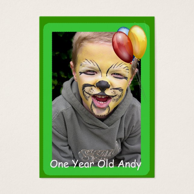 Un an Anniversaire Cartes photos (Devant)