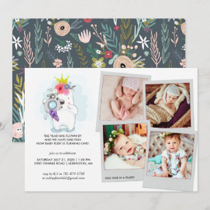 Un an en Flash   Invitation photo Collage