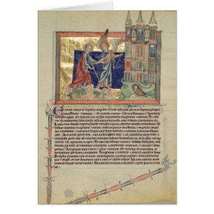 Un ange montrant nouveau Jérusalem