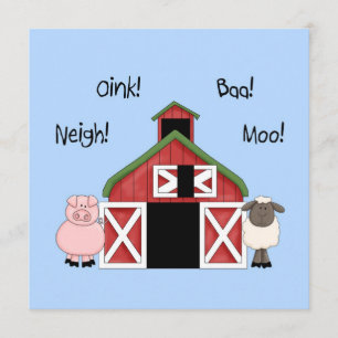 Un anniversaire à Barnyard - Invitation à thème ag