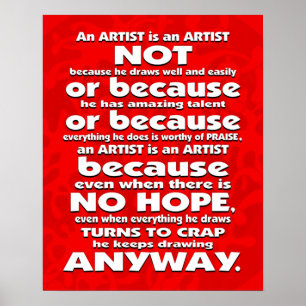 Un artiste est... Poster
