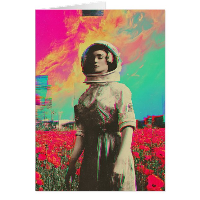Un astronaute dans un champ de pavot à craquer Tou (Devant)