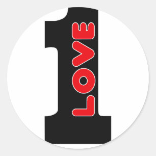 Un autocollant d'amour